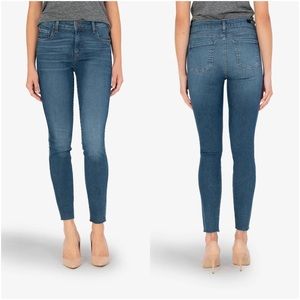 KUT FROM THE KLOTH Connie High Rise Fab Ab Ankle Skinny Instigator Wash